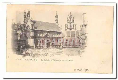 Saint thegonnec Cartes postales Le calvaire et l&#39ossuaire