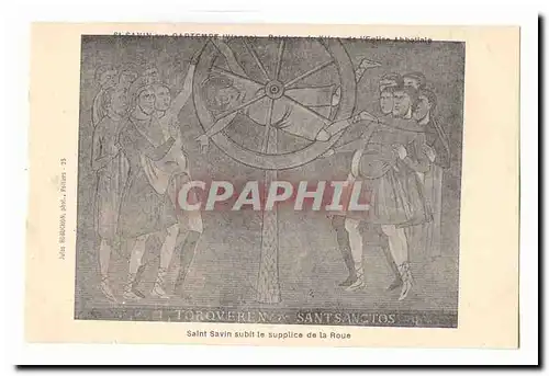 St Savin sur Gartempe Cartes postales Peinture du 12eme de l�eglise abbatiale Saint Savin subit le supplice de l