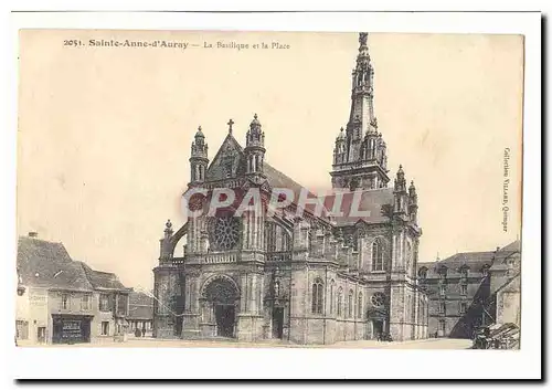 Sainte Anne d'Auray Cartes postales La basilique et la place