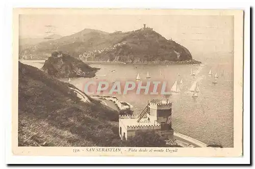 Espagne Espana Ansichtskarte AK San Sebastian Vista desde el monte Urgull