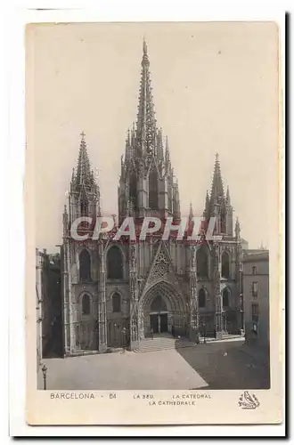 Espagne Espana Ansichtskarte AK Barcelona La seu La catedral