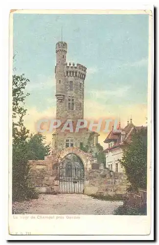 Suisse Cartes postales La tour de Champel pres Geneve