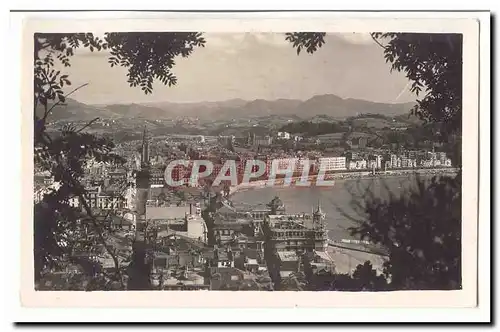 Espagne Espana Ansichtskarte AK San Sebastian Vista desde el Monte