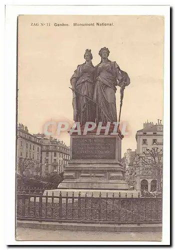 Suisse Cartes postales Geneve Monument National