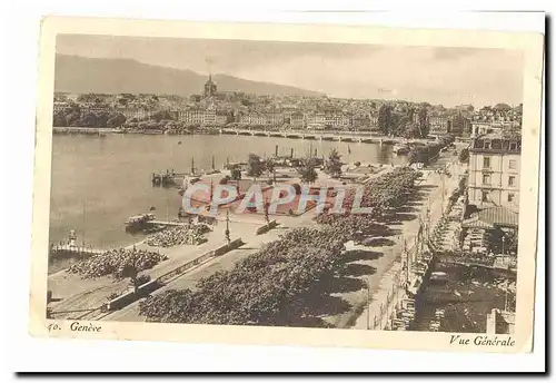 Suisse Cartes postales Geneve Vue generale