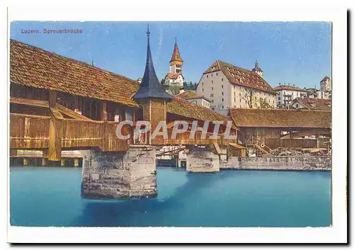Suisse Cartes postales Luzern Spreuerbrucke