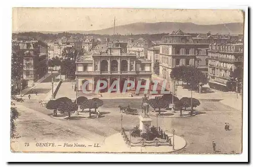 Suisse Cartes postales Geneve Place Neuve