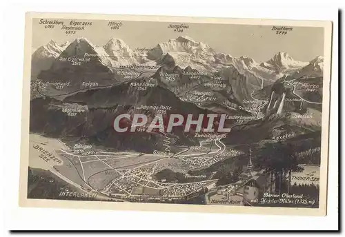 Suisse Cartes postales Berner Oberland mit Kader Kulni (1325m)