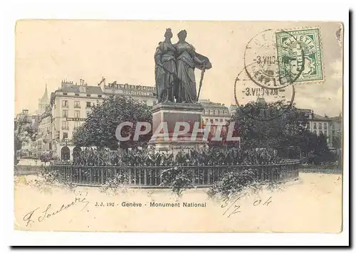 Suisse Cartes postales Geneve Monument national