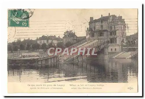 Lagny Cartes postales Ce qui reste de Lagny apres la deroute allemande