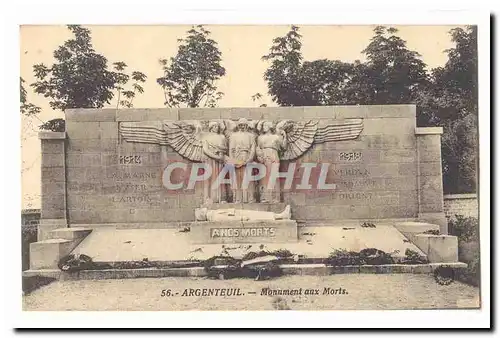 Argenteuil Cartes postales Monument aux morts