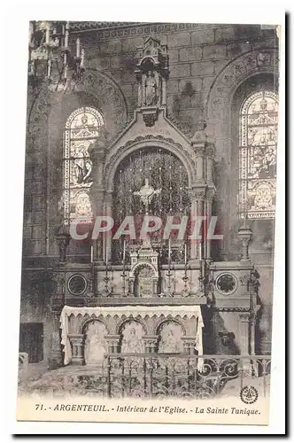 Argenteuil Cartes postales Interieur de l�eglise La sainte tunique