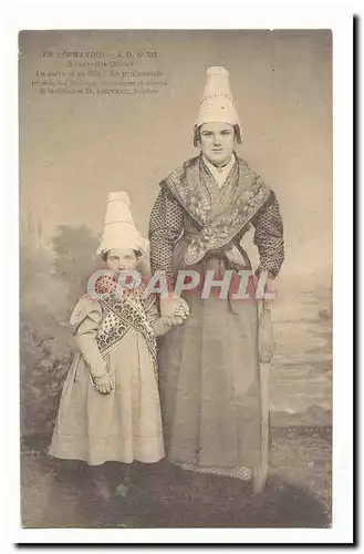 La Normandie Ansichtskarte AK Beuzeville La mere et sa fille En promenade