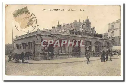 Vincennes Cartes postales la gare