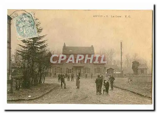 Anvin Cartes postales La gare (tres animee)