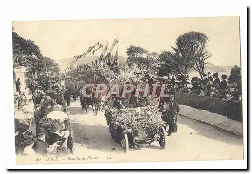 Nice Cartes postales Bataille de fleurs (automobiles) TOP