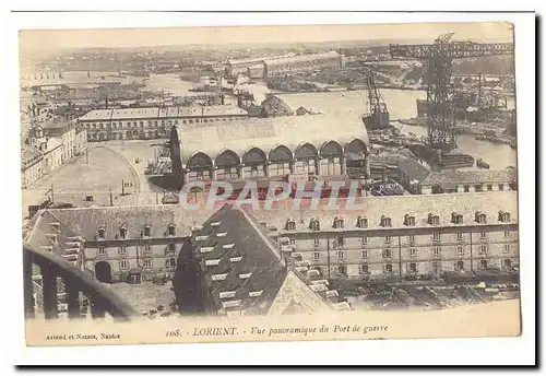 Lorient Ansichtskarte AK Vue panoramique du port de guerre