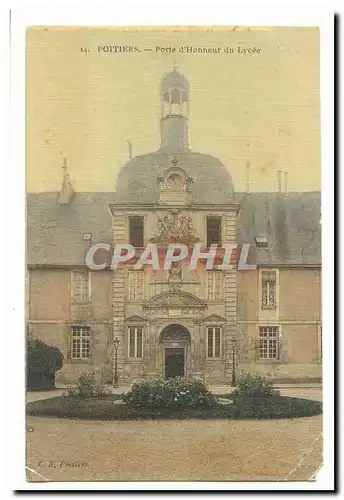 Poitiers Cartes postales Porte d'honneur du Lycee (carte toilee)