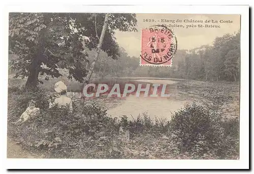 Etang du chateau de la Coste Cartes postales St Julien pres de St Brieuc