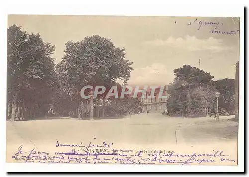 Saint Brieuc Cartes postales Les promenades et la palais de justice