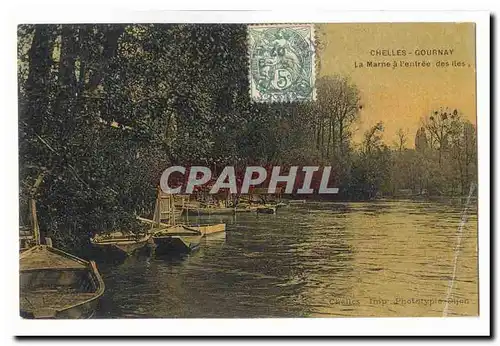 Chelles Gournay Cartes postales La Marne a l&#39entree des iles