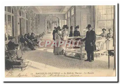 Bagnoles de l&#39orne Cartes postales Le hall des Thermes La buvette