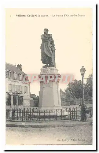 Villiers Cotterets Ansichtskarte AK La statue d&#39Alexandre Dumas