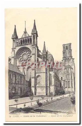 Laon Cartes postales Abside de la cathedrale