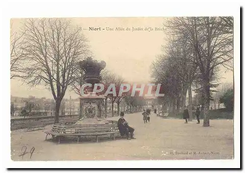 Niort Ansichtskarte AK Une allee du jardin de la Breche