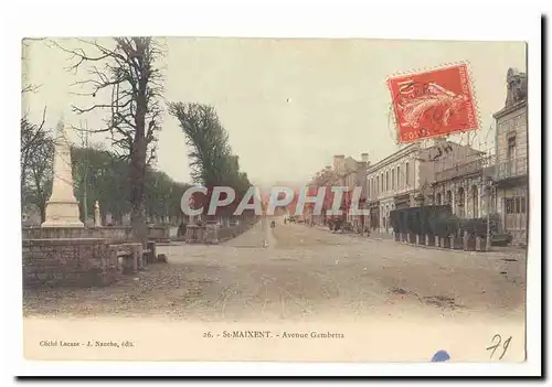 St MAixent Cartes postales Avenue Gambetta