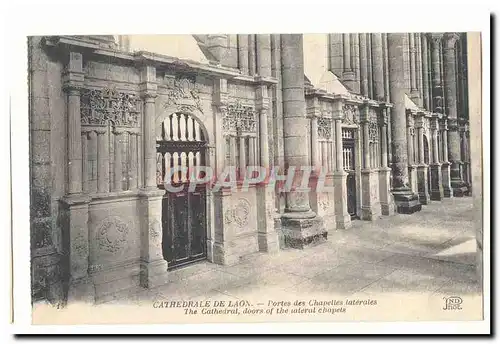 Cathedrale de Laon Ansichtskarte AK Portes des chapelles laterales