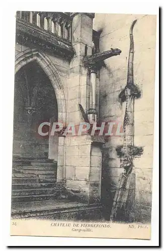 Chateau de Pierrefonds Cartes postales Gargouille