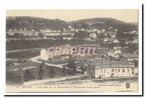 Epinal Cartes postales Panorama vers la Manutention et l'institution Saint Joseph