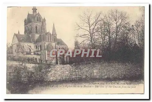 Braine Ansichtskarte AK L&#39eglise vue de la Prairie