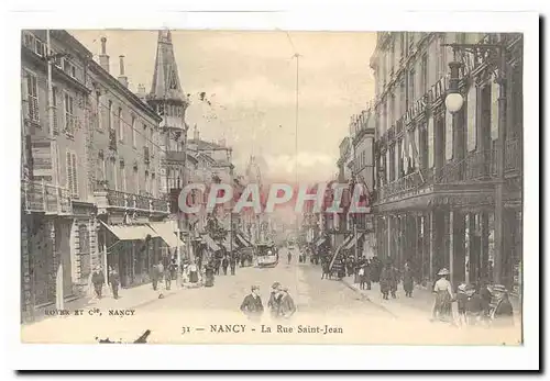 Nancy Cartes postales La rue Saint Jean