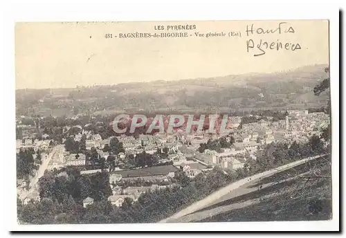 Bagneres de Bigorre Cartes postales Vue generale (Est)