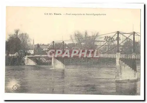 Tours Cartes postales Pont suspendu de Saint Symphorien