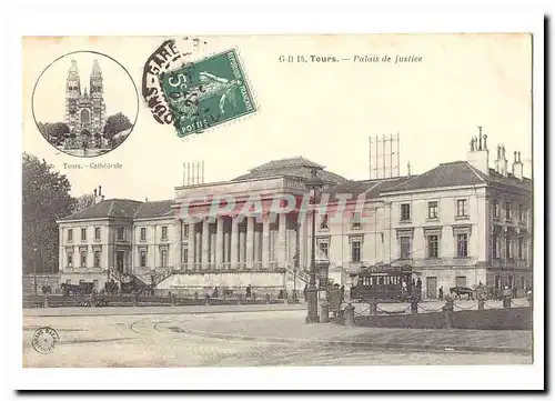 Tours Cartes postales Palais de justice