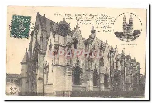 Tours Cartes postales Eglise Notre Dame la Riche