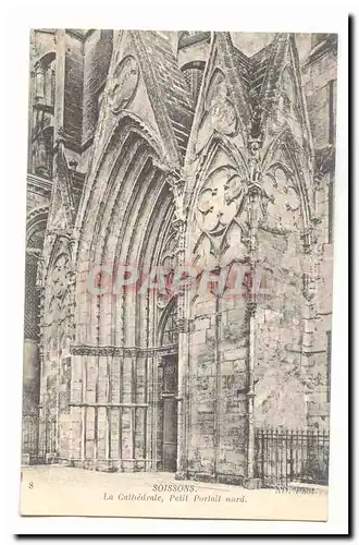 Amiens Cartes postales La cathedrale petit portail nord