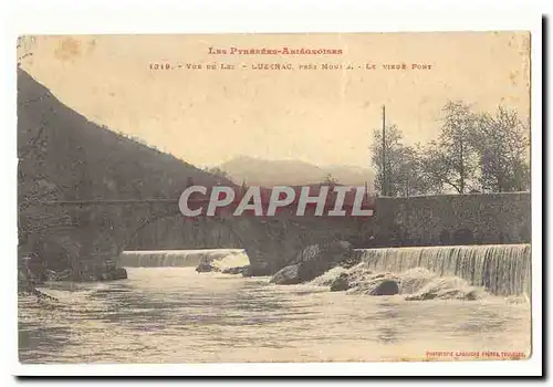 Vue du Lez Ansichtskarte AK Luzenac pres Mouds Le vieux pont