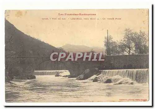 Vue du Lez Cartes postales Luzenac pres Mouds Le vieux pont