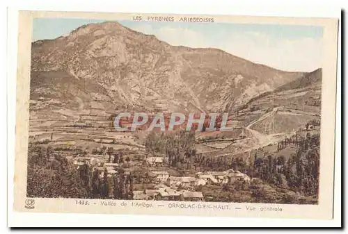 Vallee de l&#39Ariege Cartes postales Ornolac d&#39en haut Vue generale