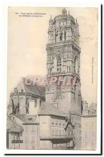 Rodez Cartes postales Tour de la cathedrale de Rodez