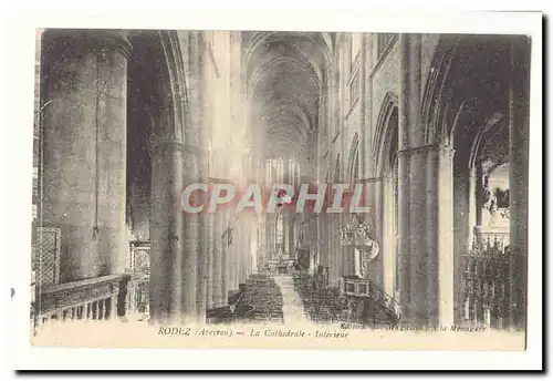 Rodez Cartes postales La cathedrale Interieur