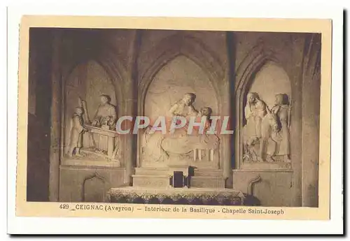 Ceignac Cartes postales Interieur de la basilique Chapelle Saint Joseph