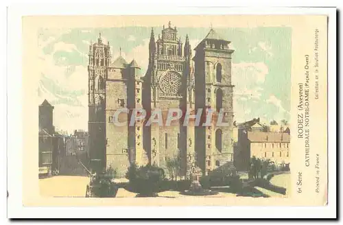 Rodez Cartes postales Cathedrale Notre Dame (Facade Ouest)