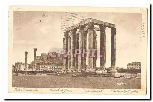 Grece Athenes Ansichtskarte AK Temple de Jupiter