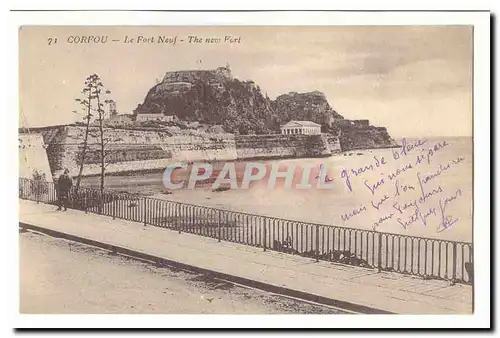 Grece Cartes postales Corfou Le fort Neuf