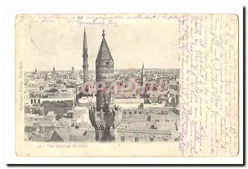 Egypte Cartes postales Vue generale du Caire